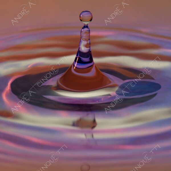 macro photography goccia gocce d'acqua water drop drops high speed sync riflessi reflections splash colori colours bounce bouncing marchio logo eurex eur-ex rettifica