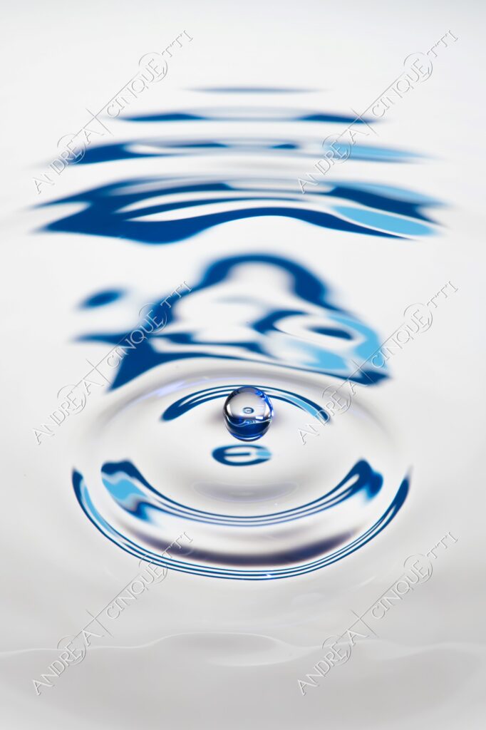 macro photography goccia gocce d'acqua water drop drops high speed sync riflessi reflections splash colori colours bounce bouncing marchio logo eurex eur-ex rettifica