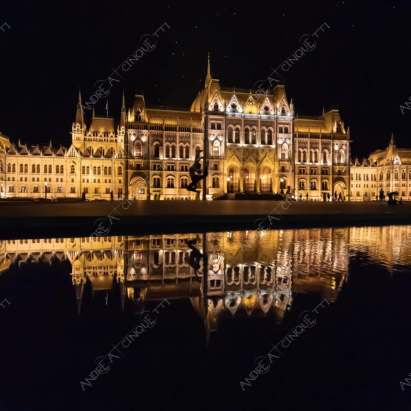 Ungheria Hungary Budapest palazzo palace parlamento parliament architettura architecture lunga esposizione long exposure riflessi reflections notte night