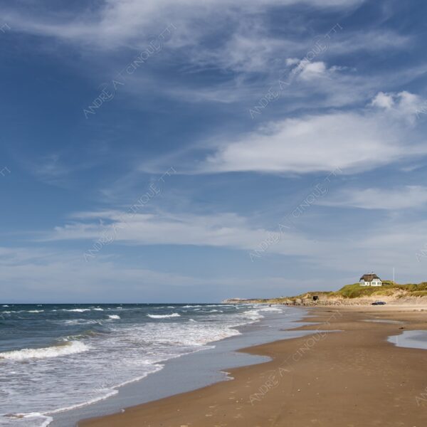 danimarca denmark lokken beach spiaggia shore sabbia sand onde waves nuvole clouds