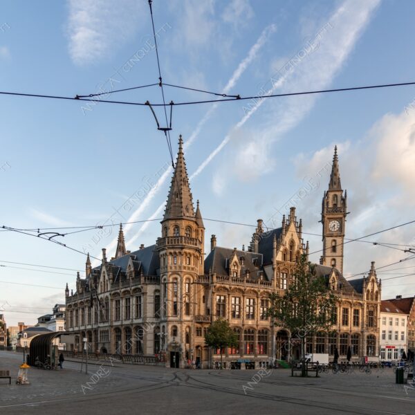 gent gand antico ancient borgo borough medievale medieval palazzo palace prospettiva perspective