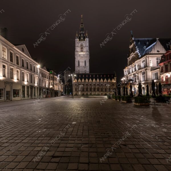 gent gand antico ancient borgo borough medievale medieval lunga esposizione long exposure notte night