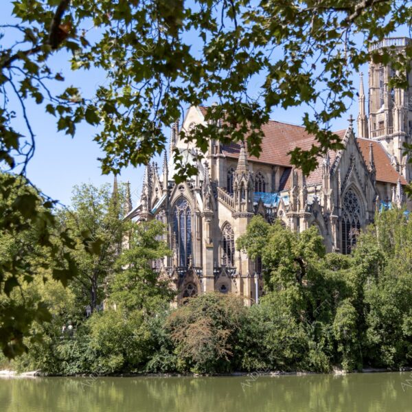 germania germany stoccarda stuttgard antico ancient lago lake loch pond riflessi reflections mirror specchio chiesa church