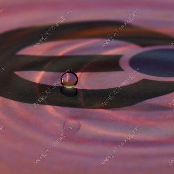 macro photography goccia gocce d'acqua water drop drops high speed sync riflessi reflections splash colori colours bounce bouncing marchio logo eurex eur-ex rettifica