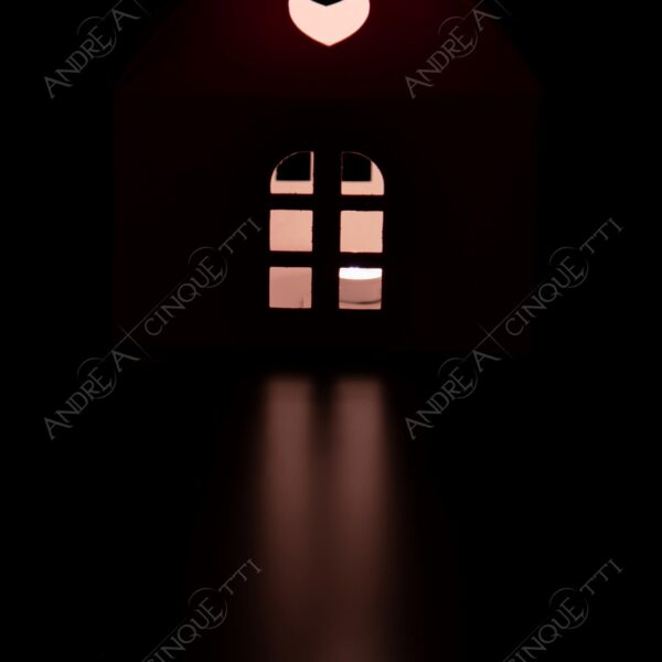 still life studio photography casa house home porta door cuore heart profilo silhouette candela candel tea light