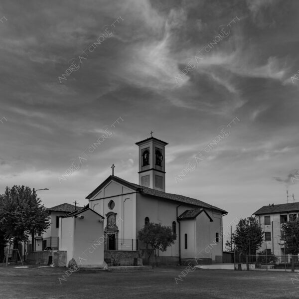 balbiano colturano campagna countryside campanile belltower belfry steeple bianco e nero black and white