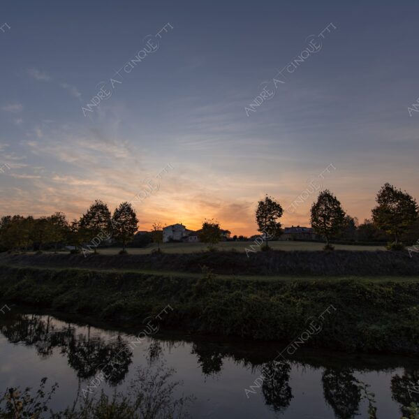 balbiano colturano campagna countryside alba sunrise tramonto sunset sundown crepuscolo twilght dusk blue hour fiume river addetta
