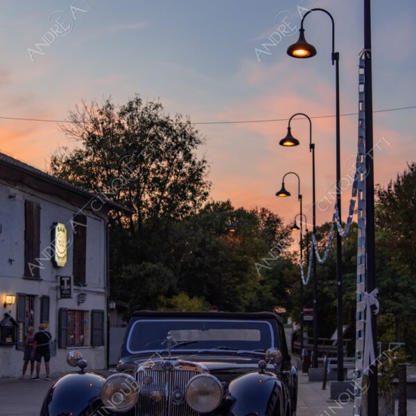 balbiano colturano campagna countryside alba sunrise tramonto sunset sundown crepuscolo twilght dusk blue hour piazza square auto car vecchia old antica ancient