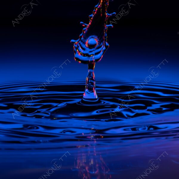 macro photography goccia gocce d'acqua water drop drops high speed sync riflessi reflections splash colori colours bounce bouncing