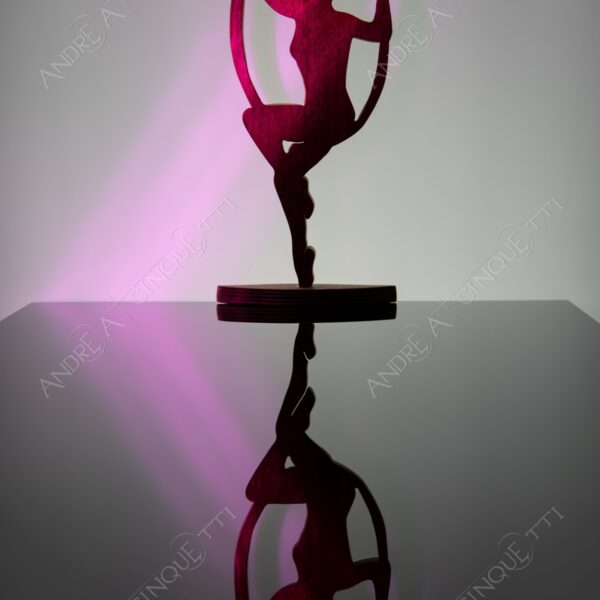 still life studio photography opera d'arte artwork legno wood ombra shadow prfilo silhouette riflessi reflections specchio mirror ginnasta gymnast ballerina dancer cerchio circle hula hoop