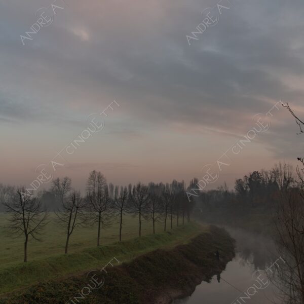 balbiano colturano campagna countryside alba sunrise tramonto sunset sundown crepuscolo twilght dusk nebbia fog foschia misty sole sun fiume river addetta