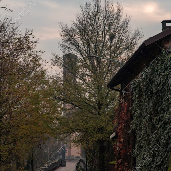 balbiano colturano campagna countryside alba sunrise tramonto sunset sundown crepuscolo twilght dusk fiume river addetta chiesa church ponte bridge campanile belltower belfry steeple autunno autumn fall foliage