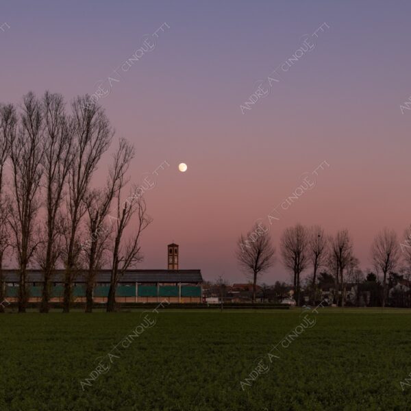 balbiano colturano campagna countryside alba sunrise tramonto sunset sundown crepuscolo twilght dusk fiume river addetta chiesa church ponte bridge campanile belltower belfry steeple luna moon