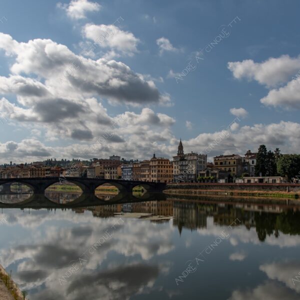firenze florence fiume river arno ponte bridge nuvole clouds