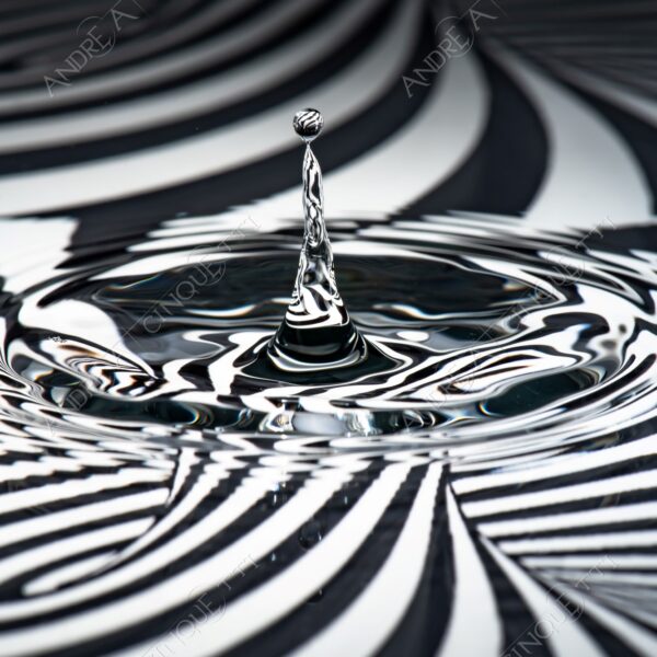 macro photography goccia gocce d'acqua water drop drops high speed sync riflessi reflections splash colori colours bounce bouncing pattern strisce stripes vortice