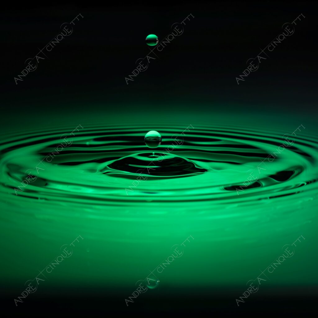 macro photography goccia gocce d'acqua water drop drops high speed sync riflessi reflections splash colori colours bounce bouncing