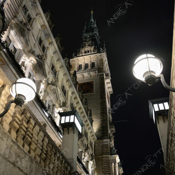 germania germany amburgo hamburg municipio city hall scale stairs prospettiva perspective