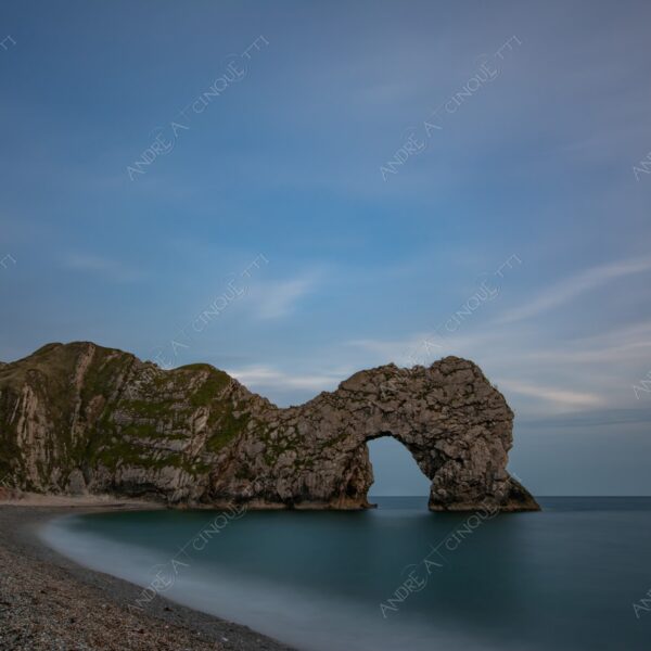inghilterra england regno unito united kingdom jurassic coast durdle door arc arco di pietra beach shore spiaggia lunga esposizione long exposure